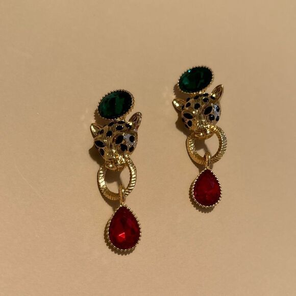 Crystal drop earrings #1266 - Picture 2 of 4